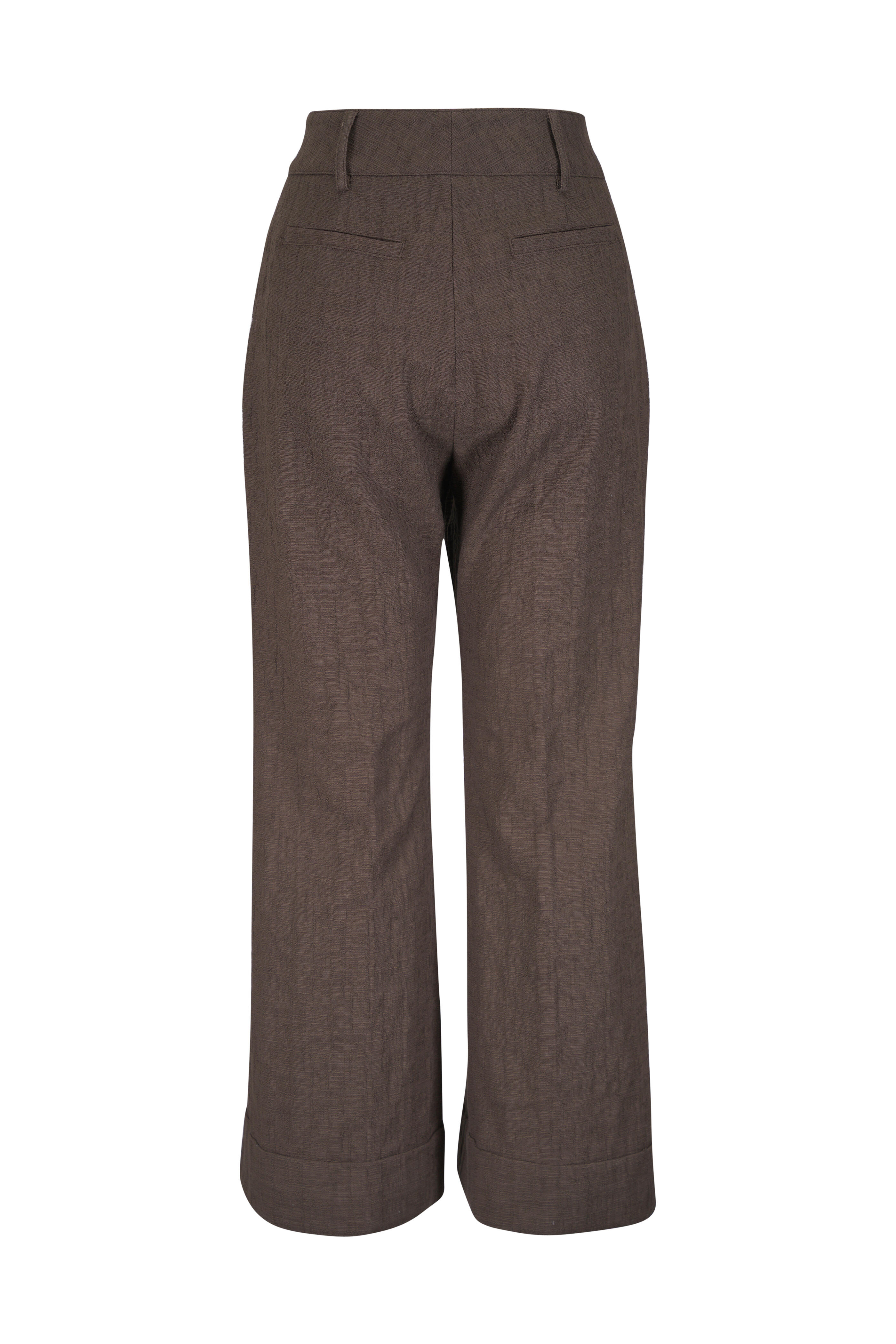 La DoubleJ - Hendrix Solid Chocolate Rustic Cotton Pant - view 4
