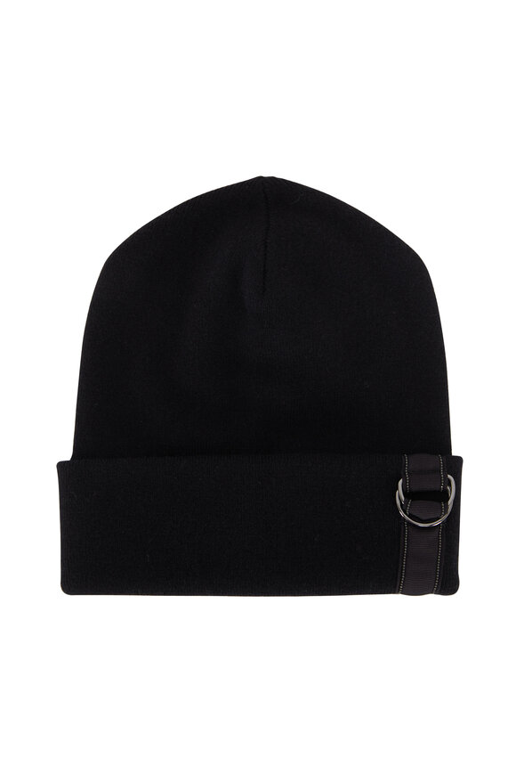 Brunello Cucinelli - Black Cashmere D-Ring Beanie