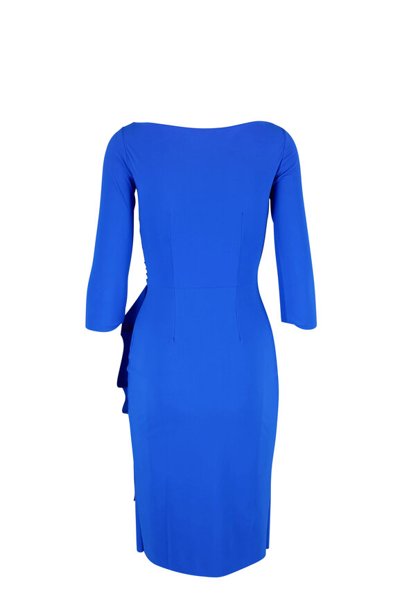 Chiara Boni La Petite Robe - Florian Blue Klein Side Ruffle Dress