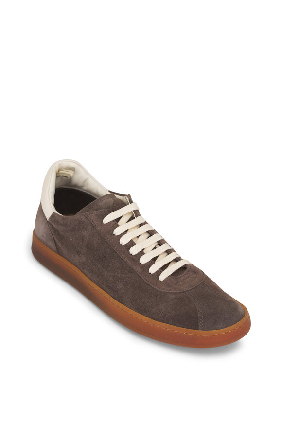 Officine Creative Halo Brown Suede Low Top Sneaker
