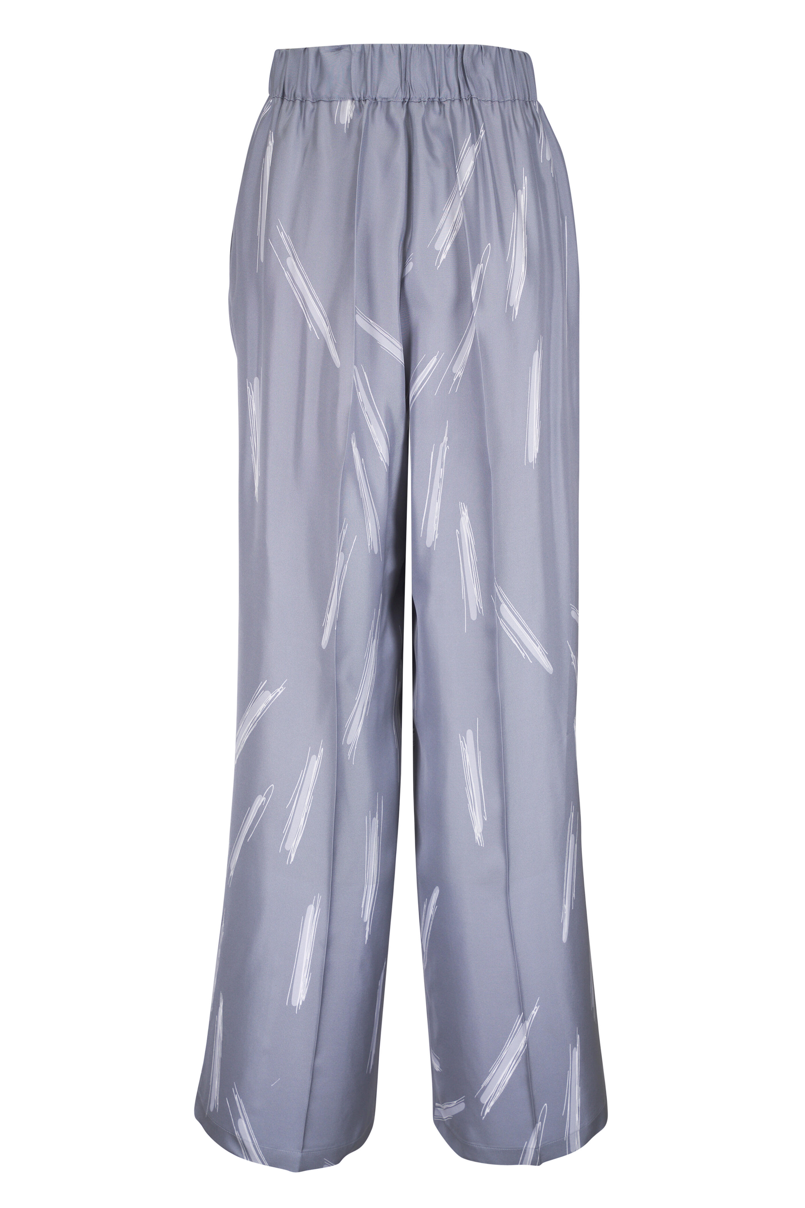 Kiton - Gray Silk Pull On Pant