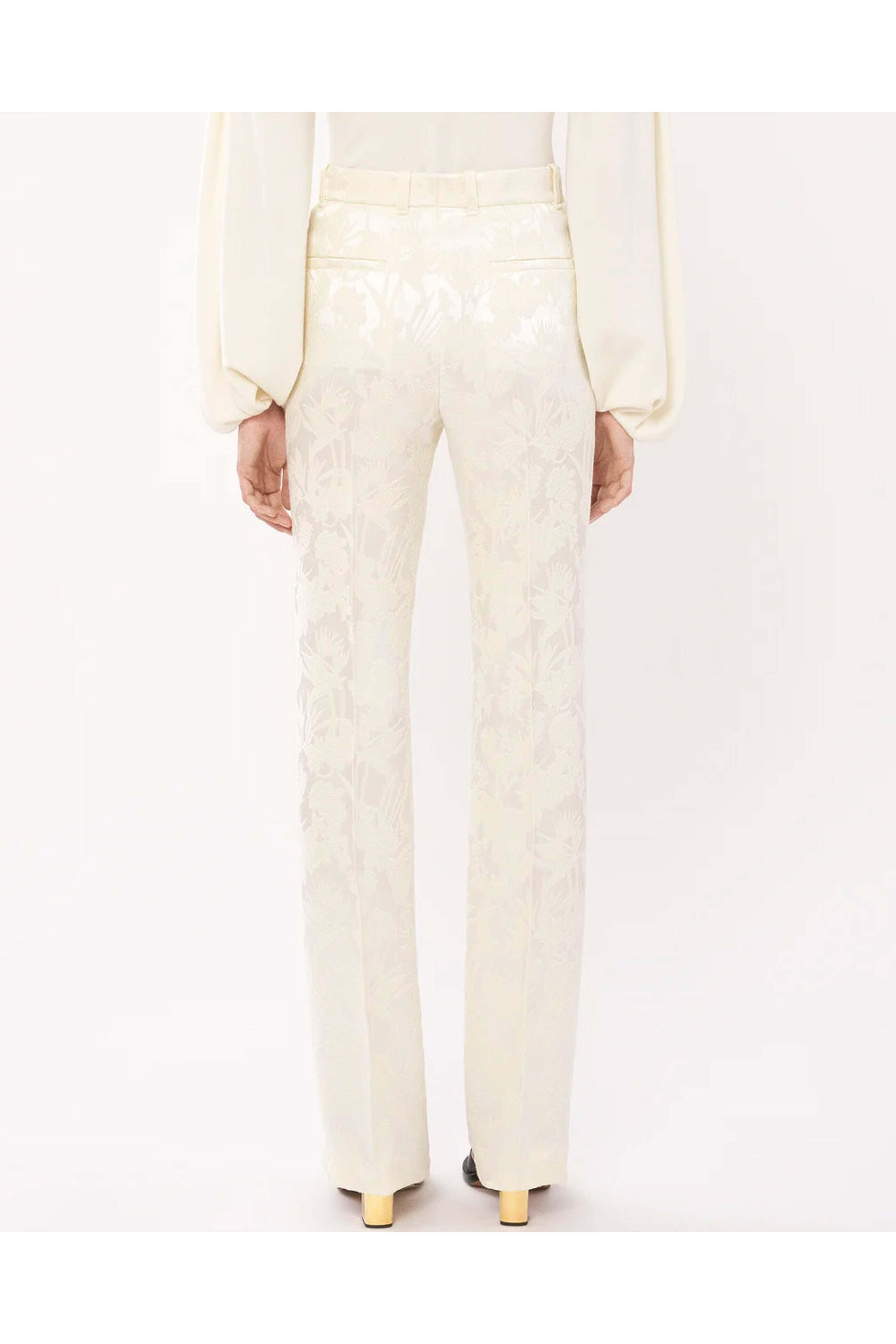 Chloé - Coconut Milk Jacquard Trouser