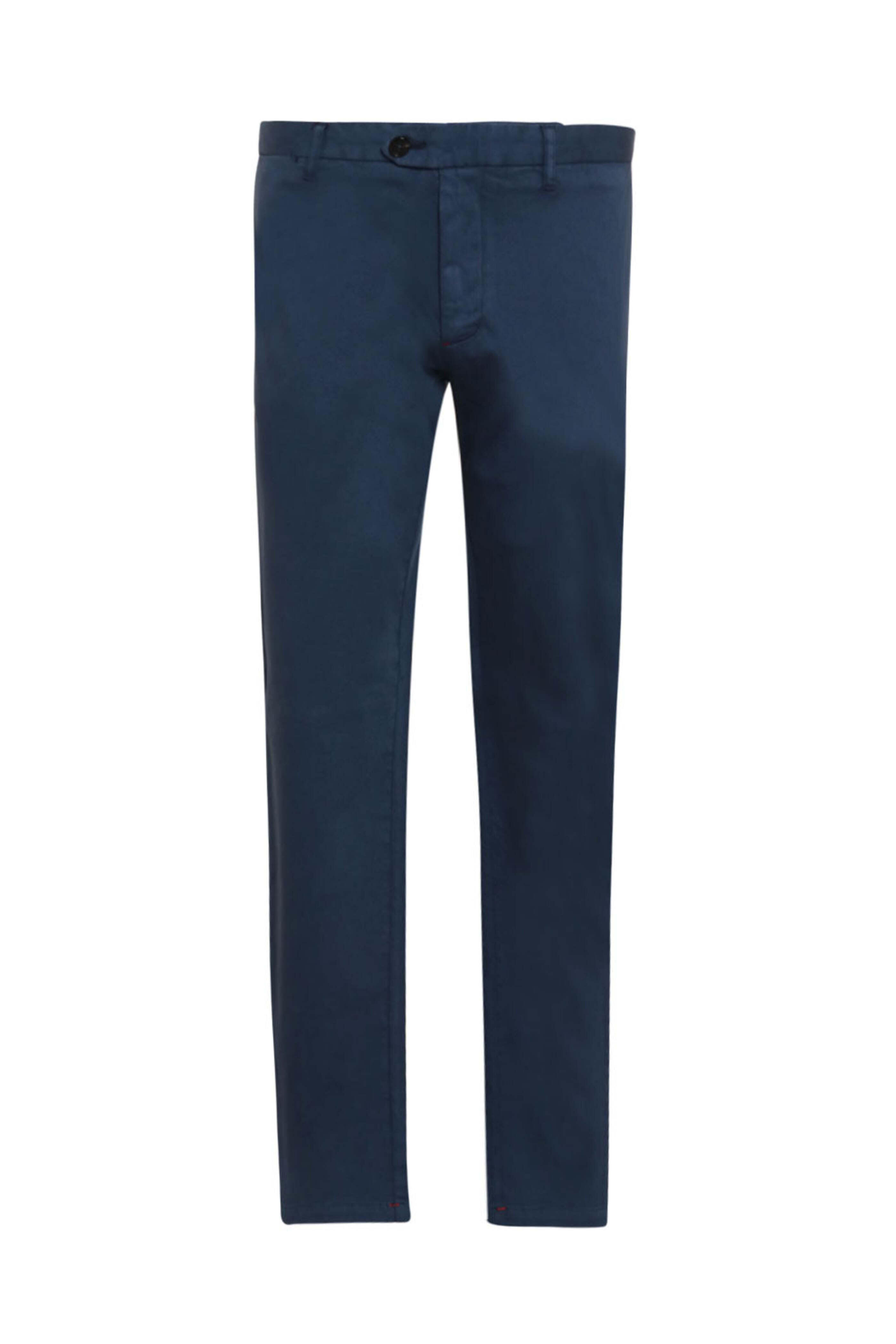 Isaia - Medium Blue Garment Dyed Chino