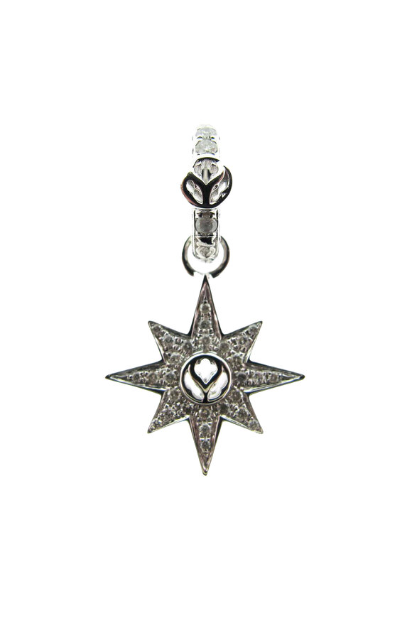 Loree Rodkin 18k White Gold Pave Starburst Pendant - view 1