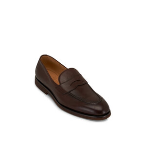 Brunello Cucinelli - Dark Brown Leather Penny Loafer