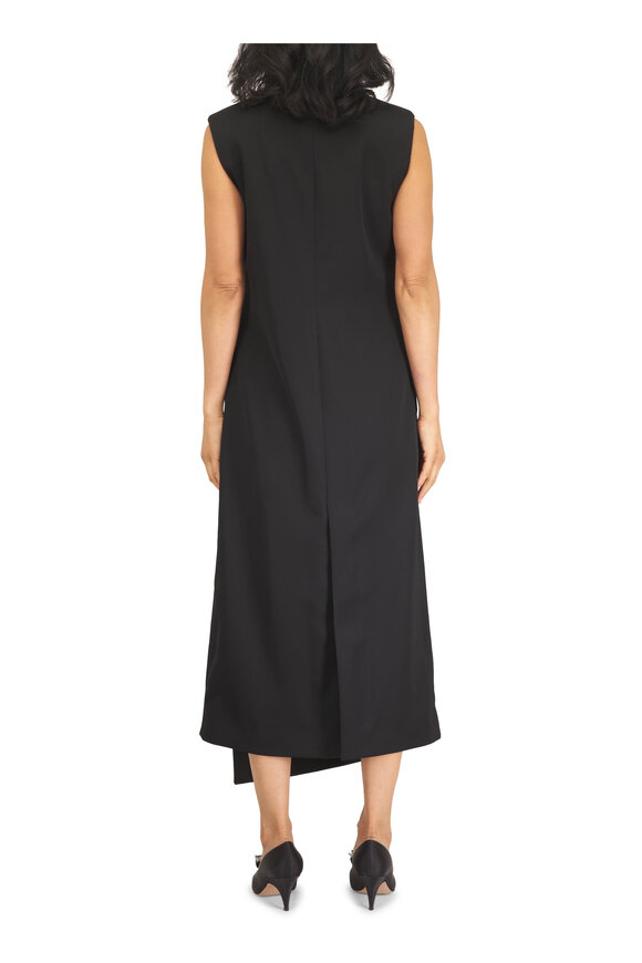 Bottega Veneta Black Wool Sleeveless Midi Dress - view 4