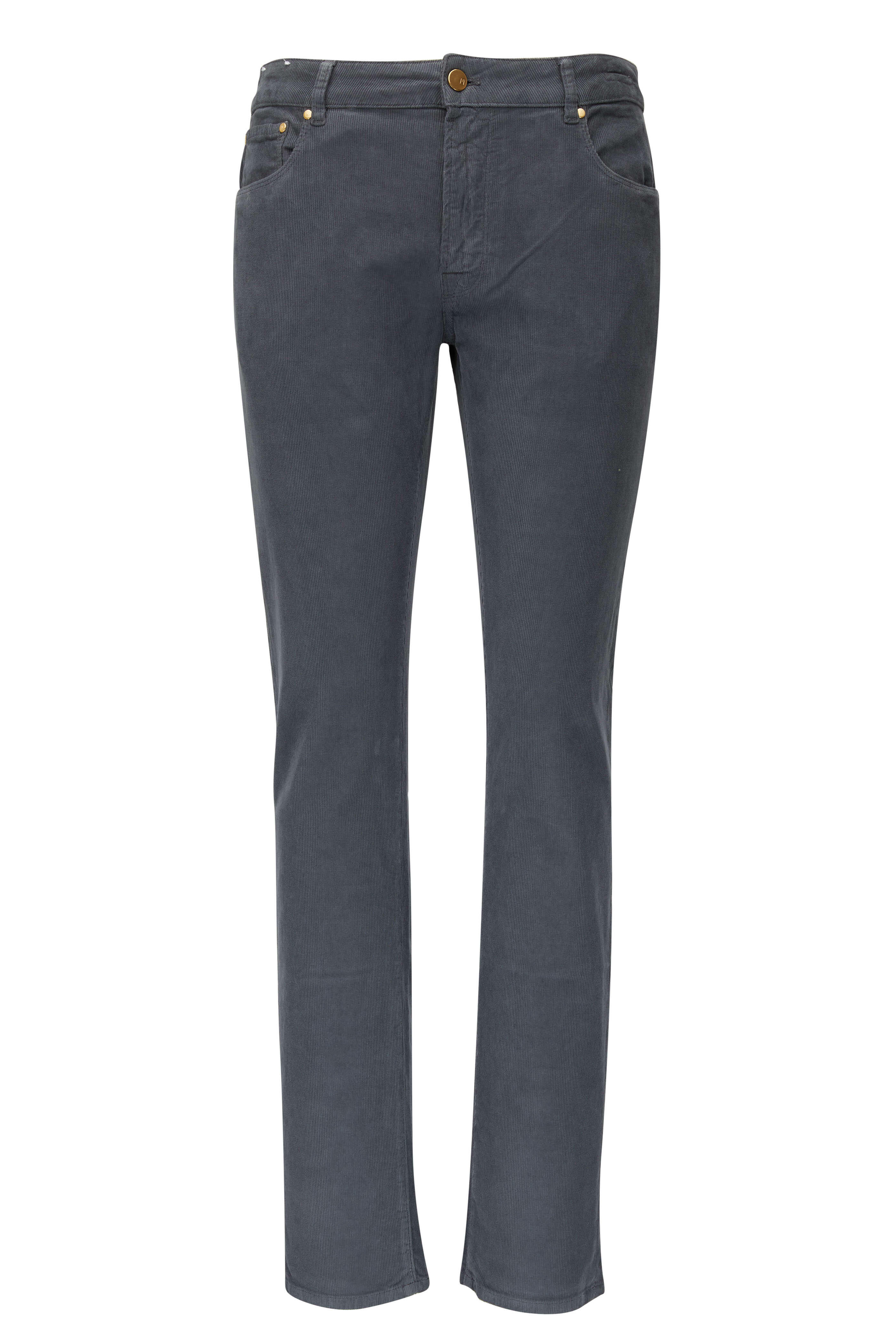 PT Torino - Jazz Gray Corduroy Five Pocket Pant