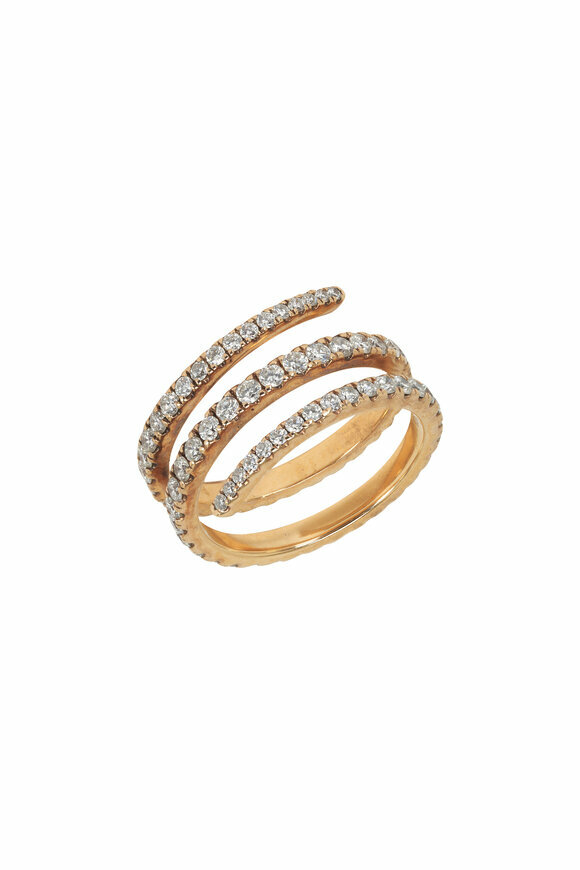 Kai Linz Diamond Triple Coil Ring