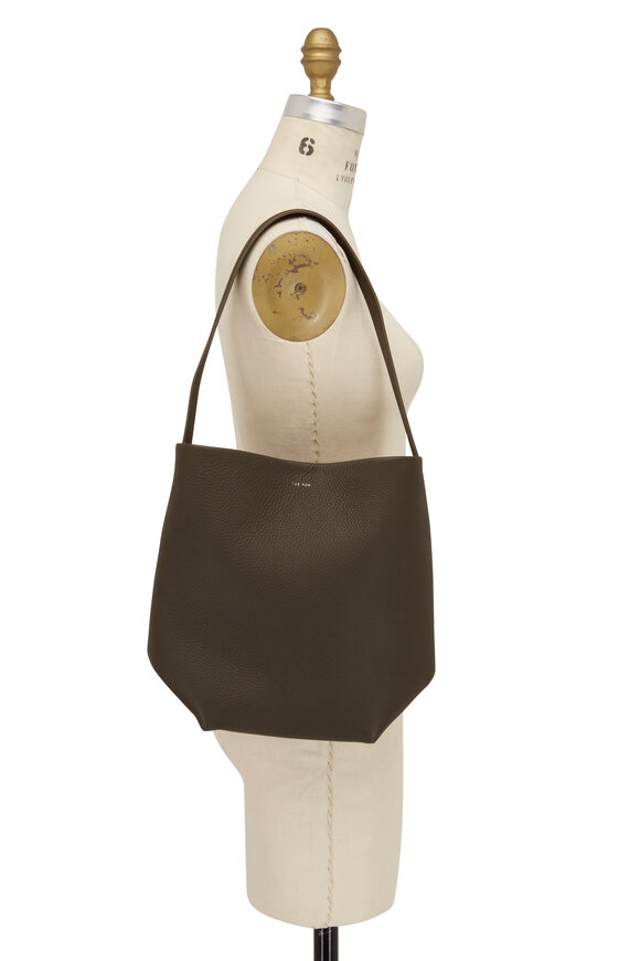 Park Olive Leather North South Tote