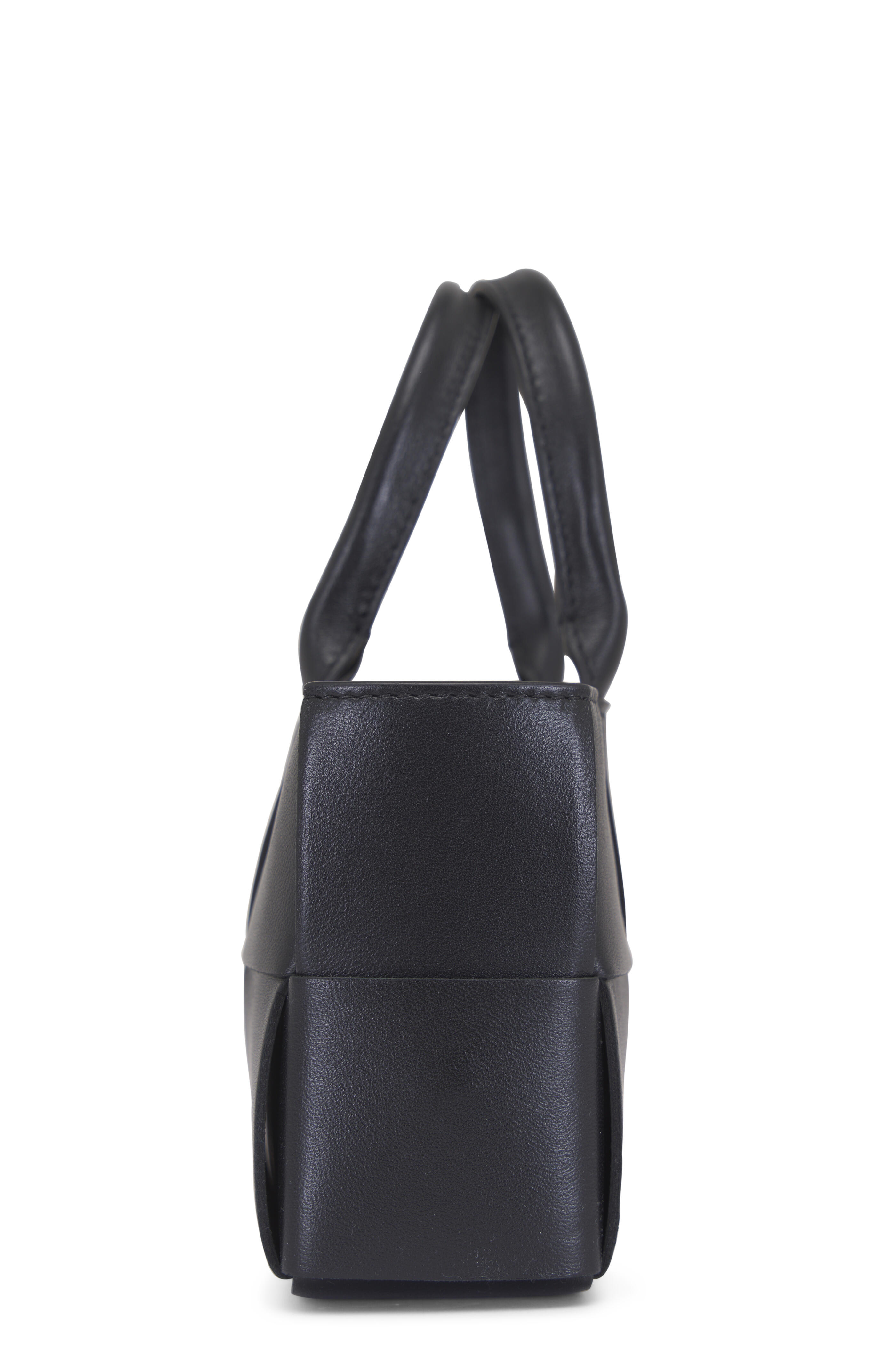 Bottega Veneta - East-West Arco Black Intreccio Leather Tote Bag