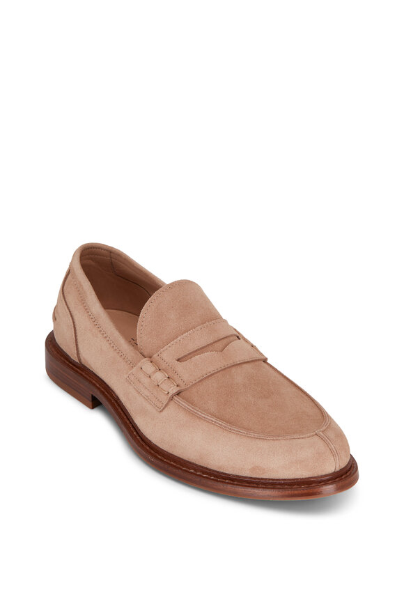 Brunello Cucinelli - Light Tan Suede Loafer