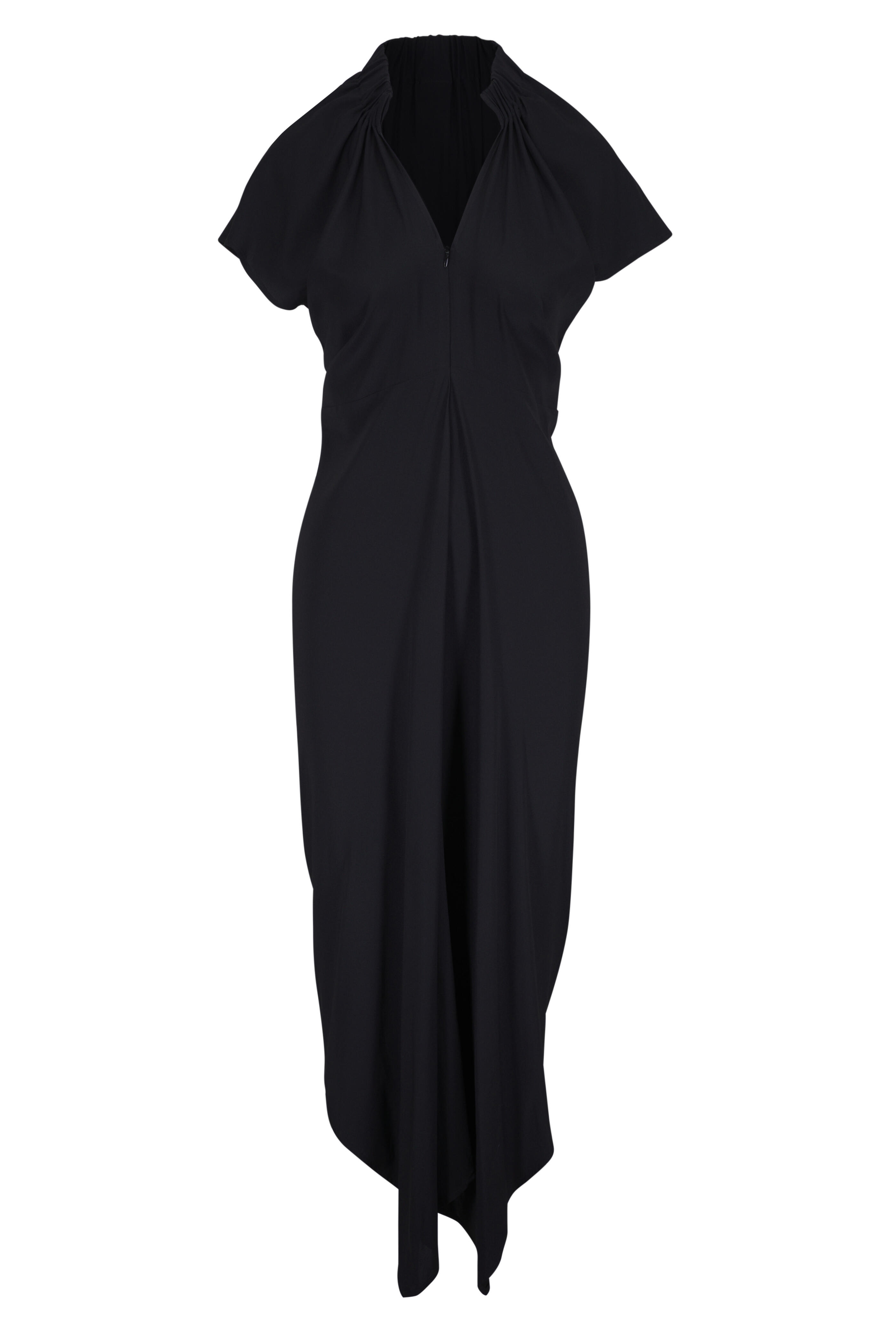 Zero + Maria Cornejo - Stella Black Ruched Dress
