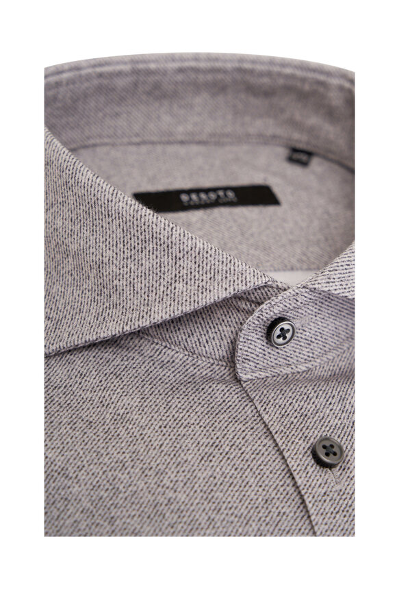 Desoto - Light Gray Luxury Cotton Button Down