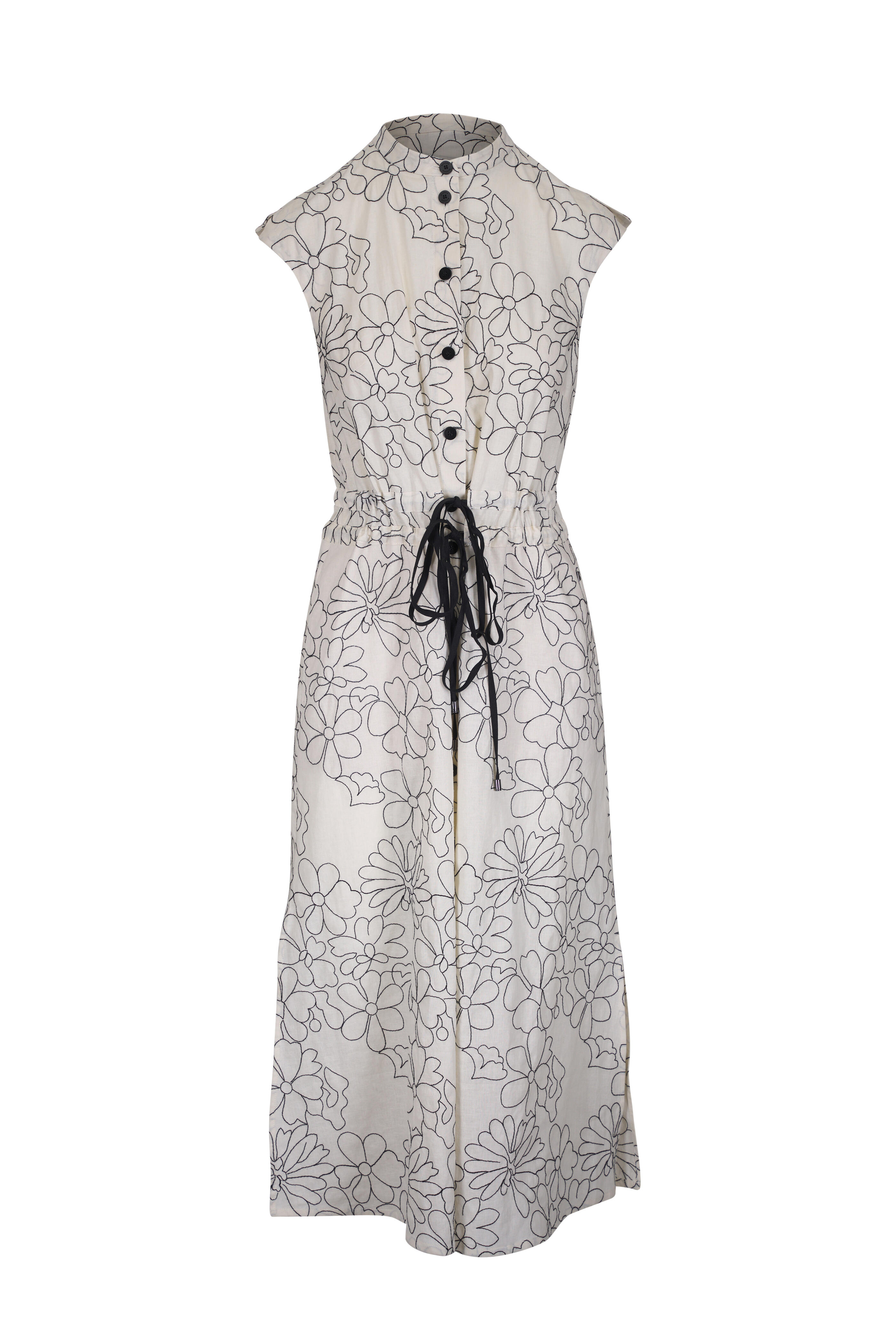 Bogner - Cecile Embroidered Linen & Cotton Dress