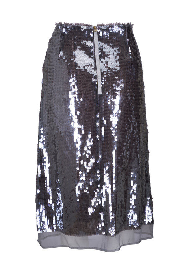 Odeeh - Sequins Rock Dolphin Gray Skirt