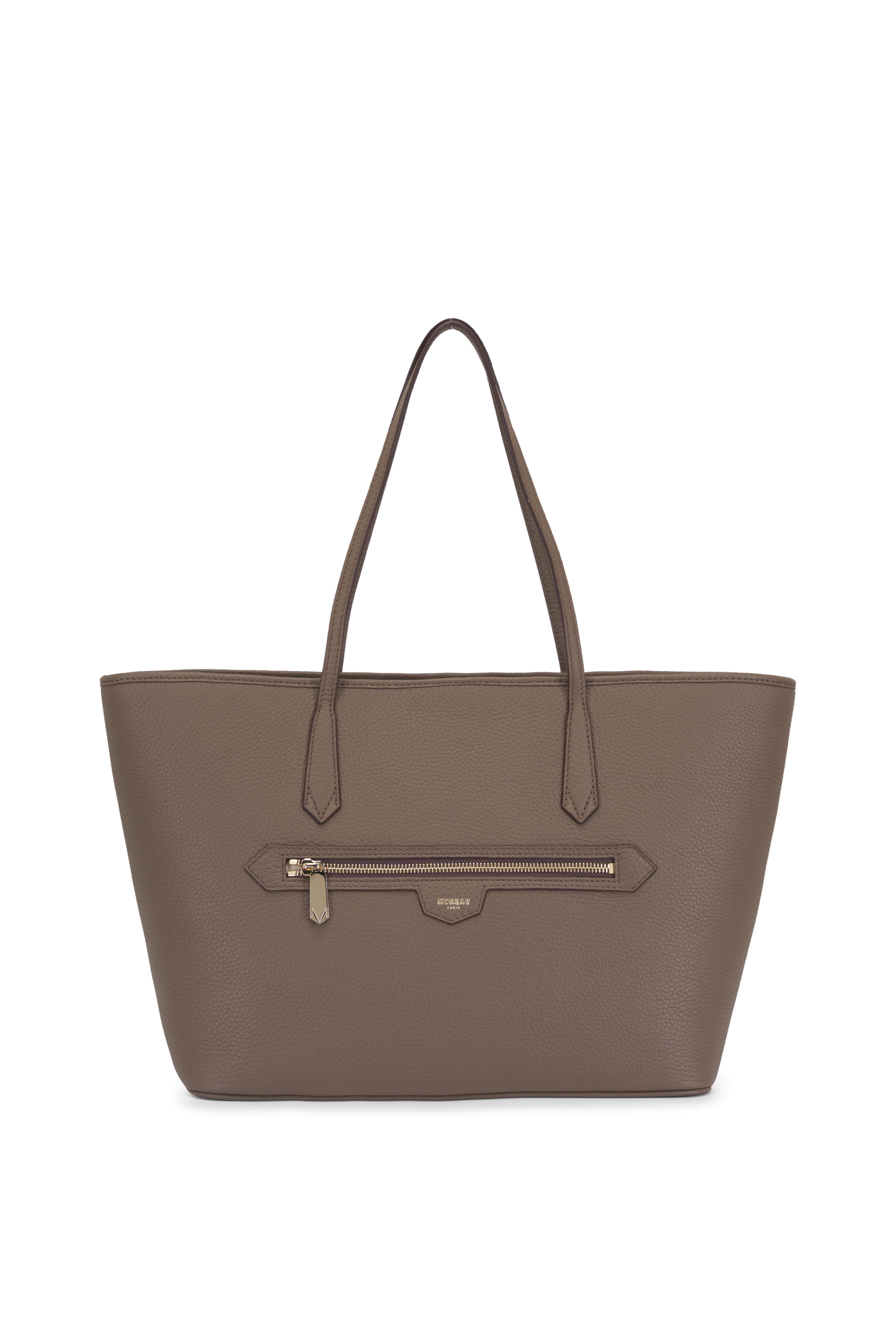 Moreau Paris - Medium Monaco Taupe Leather Tote