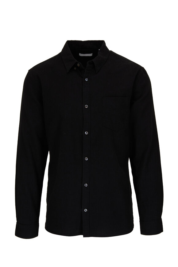 BLDWN - Hansen Black Woven Cotton Sport Shirt