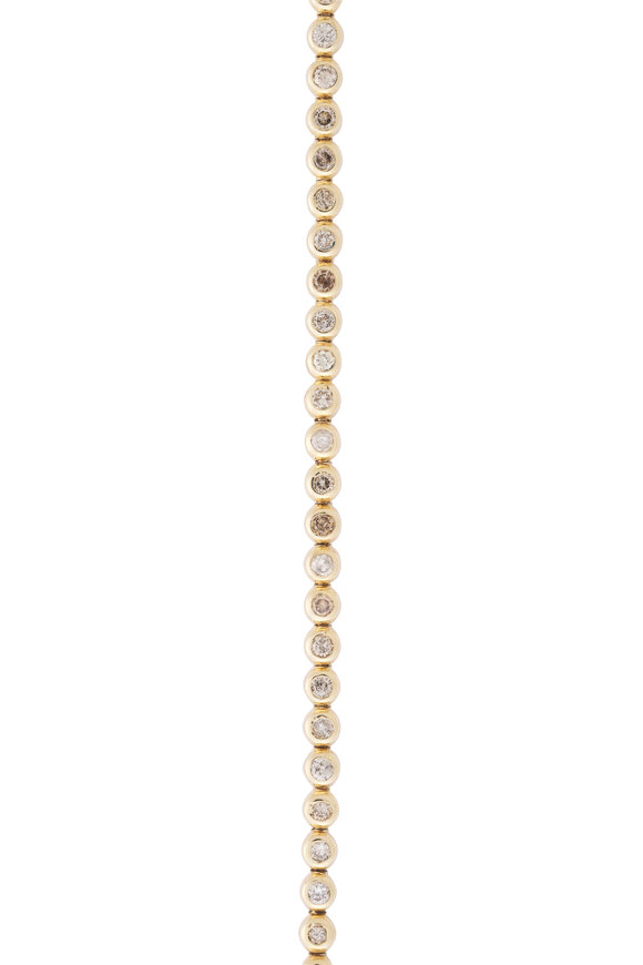 Lowy & Co Yellow Gold Bezel Bracelet - view 2