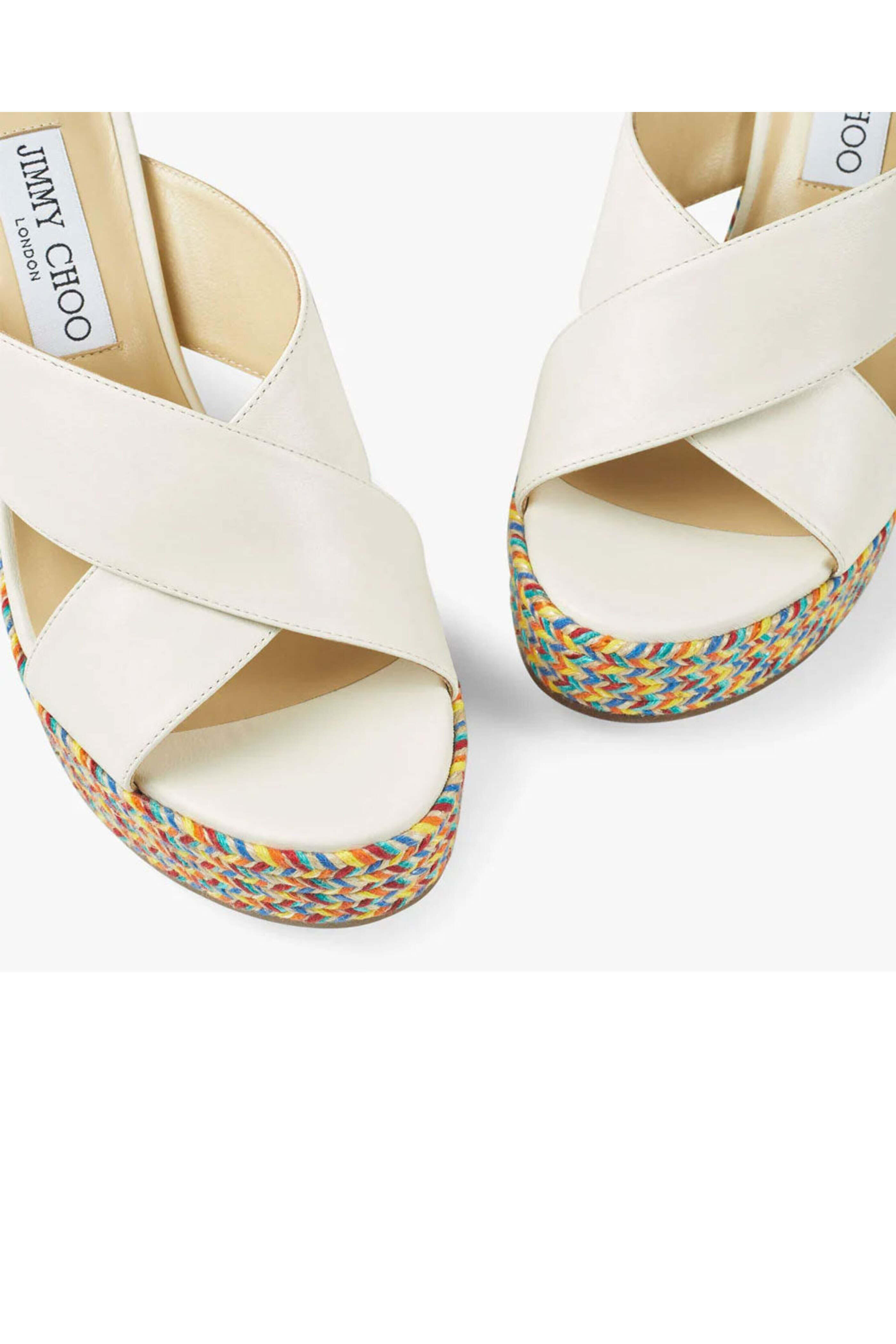 Jimmy Choo - Dovina 100 Wedge in Latte