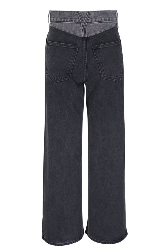 Veronica Beard - Taylor Two-Tone Wide Leg Jean