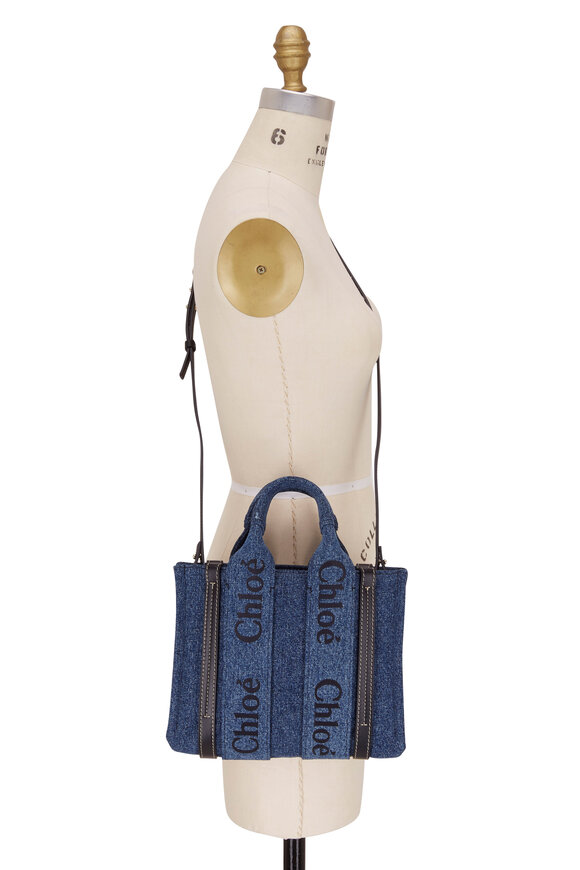 Chloé - Woody Denim Small Tote Bag