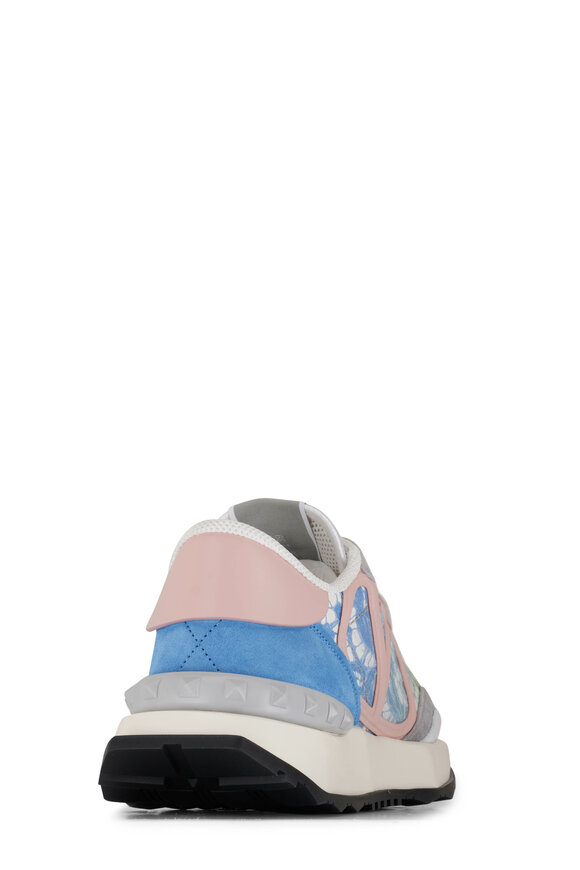 Valentino Garavani - Multicolor Print Lace VLogo Sneaker