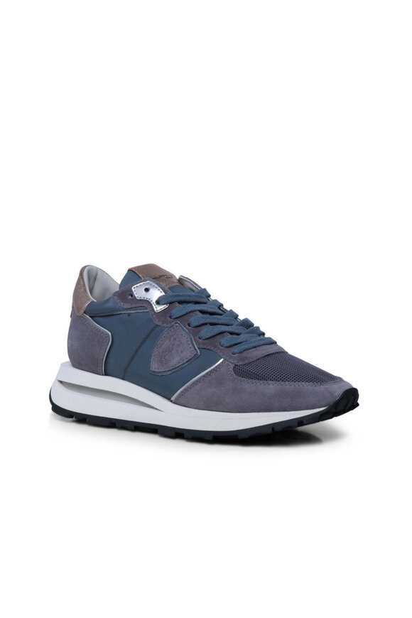 Philippe Model TRPX Haute Running Sneakers in Mondial Denim