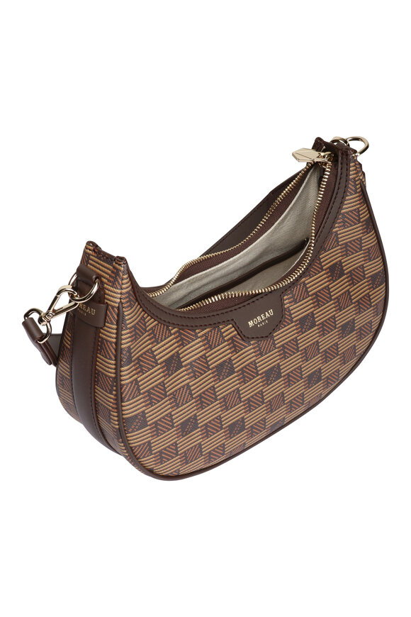 Moreau Paris Mini De Lune Chocolate Croissant Shoulder Bag - view 4