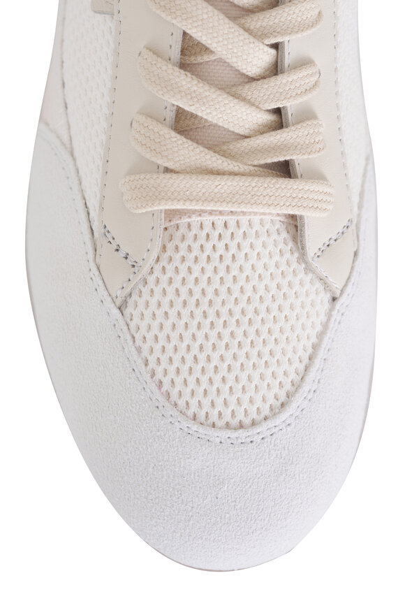 The Row - Bonnie Ivory Canvas & Suede Sneaker 