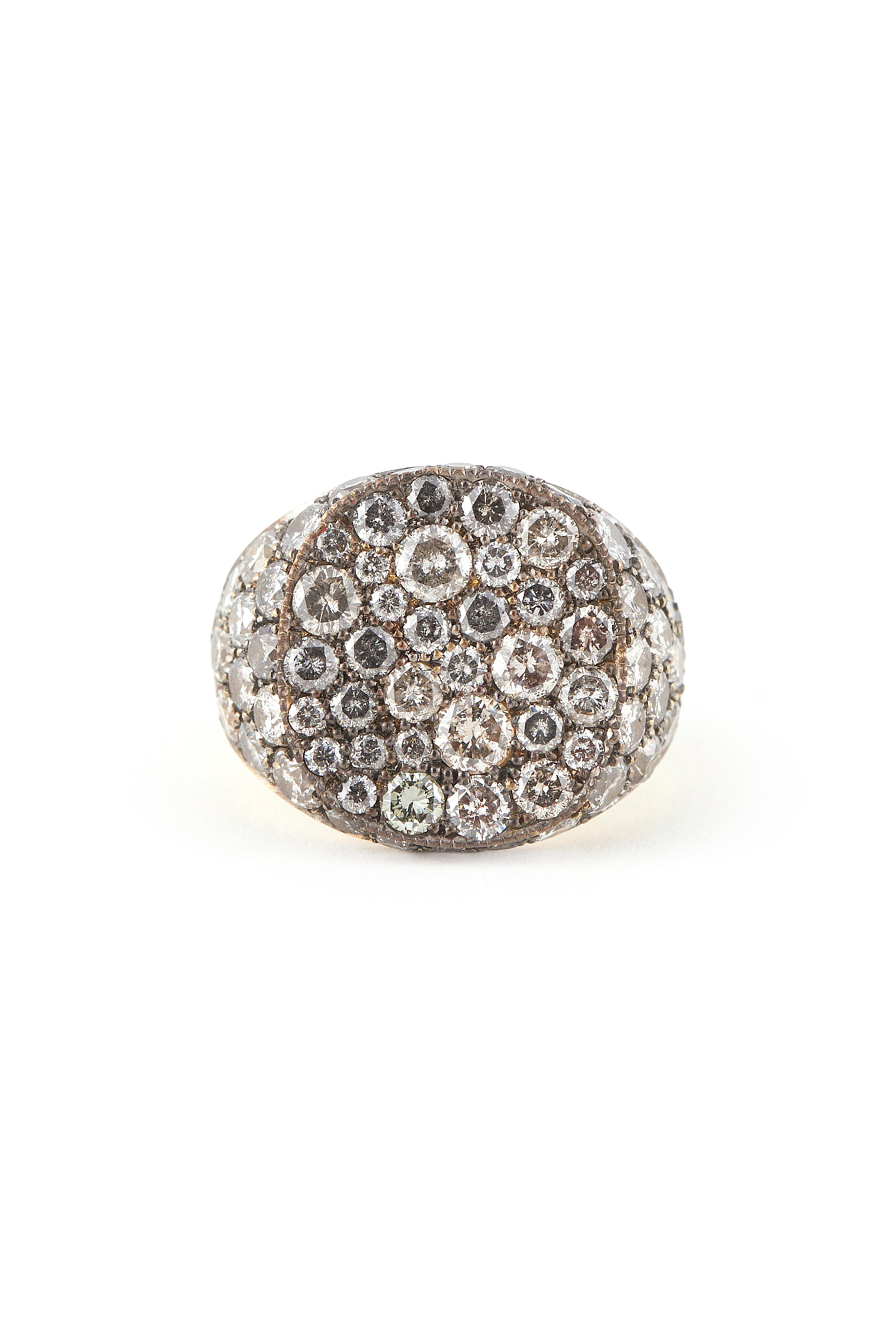 Sylva & Cie - Gray Diamond Ghetto Chic Ring - view 1