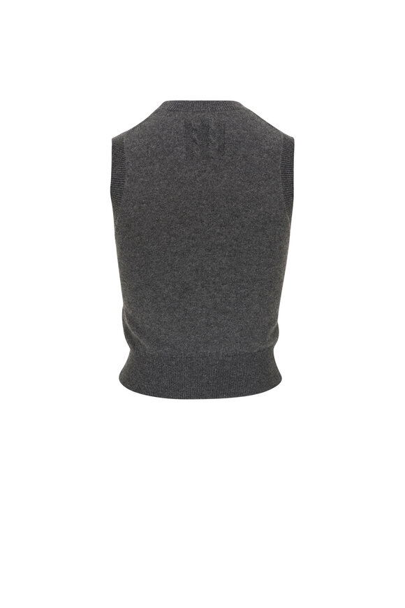 Nili Lotan - May Charcoal Cashmere Sweater Vest