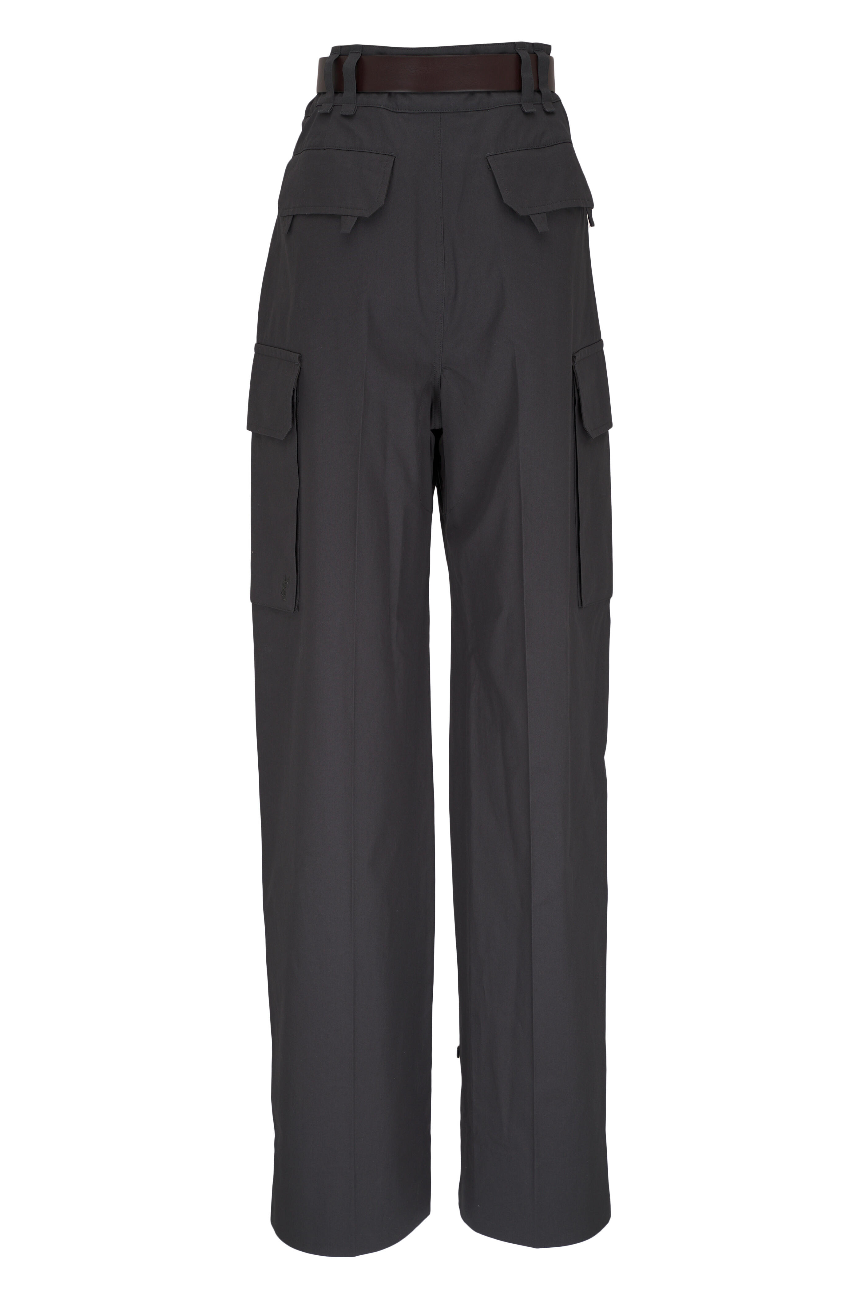 Saint Laurent - Dark Gray Belted Cargo Pant