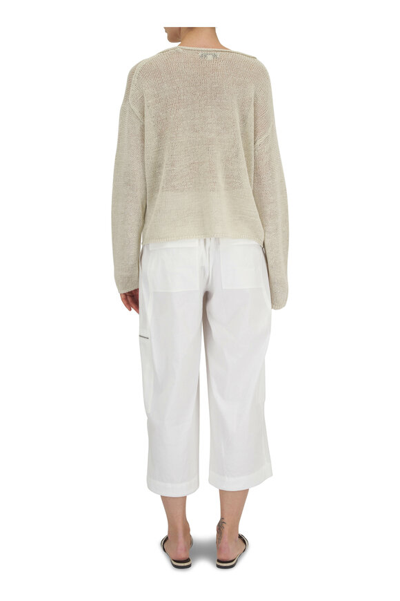 Vince - Off White Low-Rise Parachute Cropped Pant