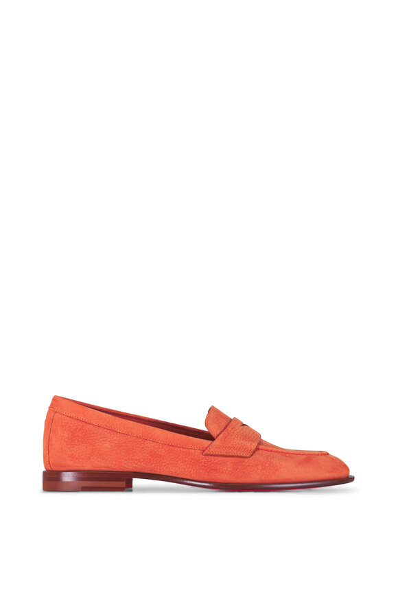 Santoni - Famed Orange Nubuck Loafer