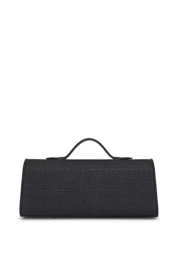 Savette Symmetry Pochette Black Raffia Pouchette - view 3