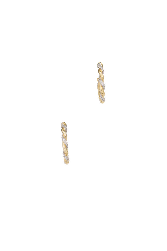 Lucy Delius 14k Yellow Gold Modern Finish Twisted Rope Earring