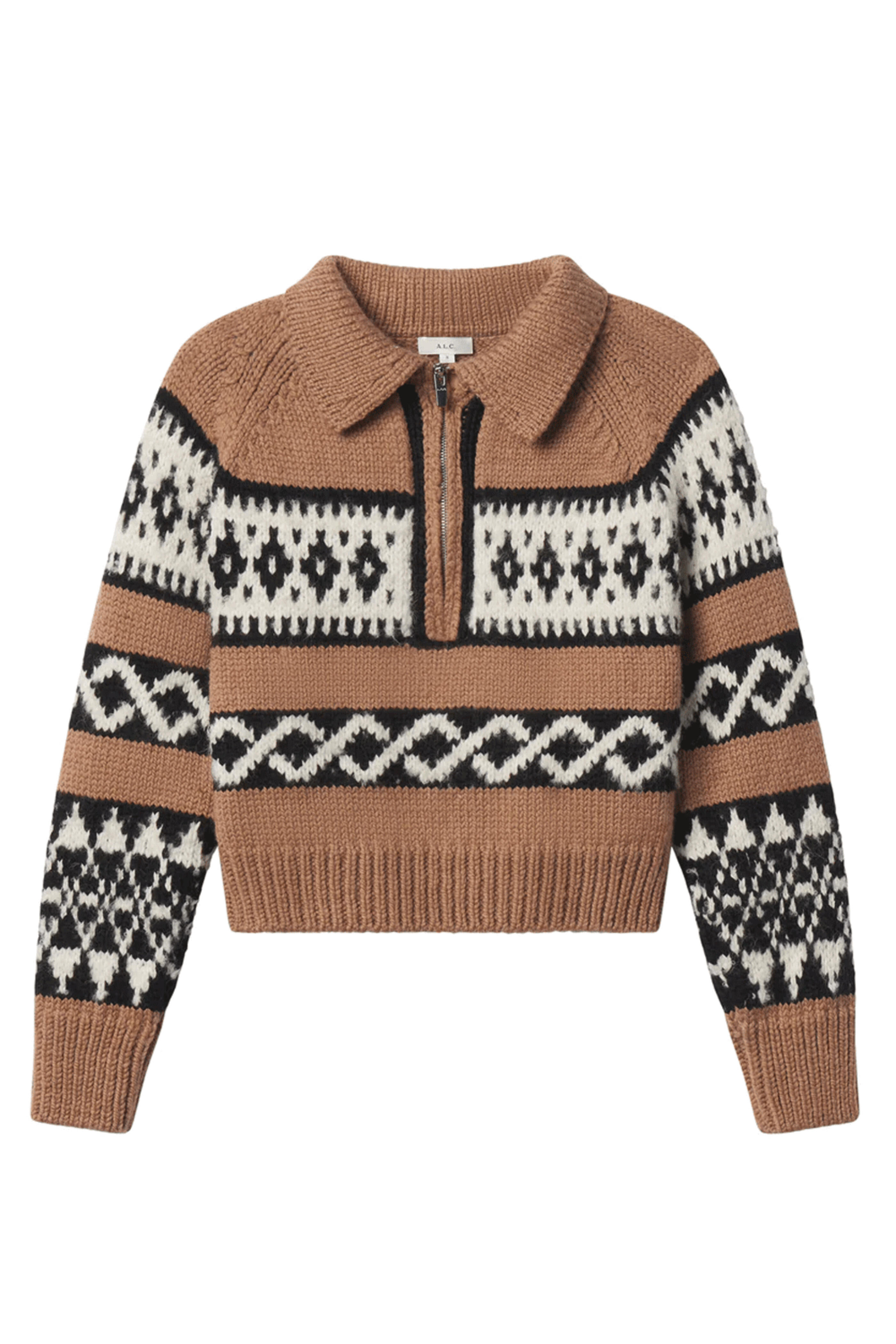 A.L.C. - Camel Multi Carter Sweater