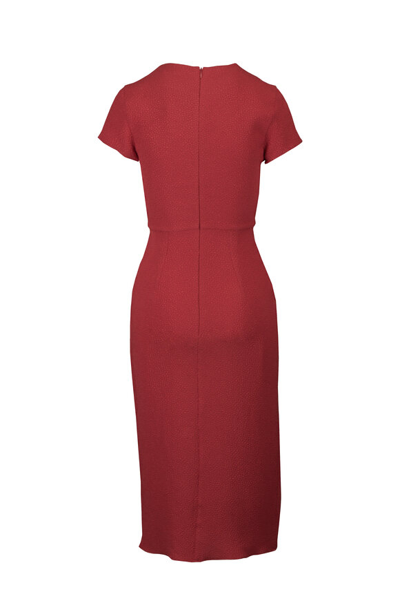 Edeline Lee Tati Carmine Bubble Jacquard Midi Dress - view 2