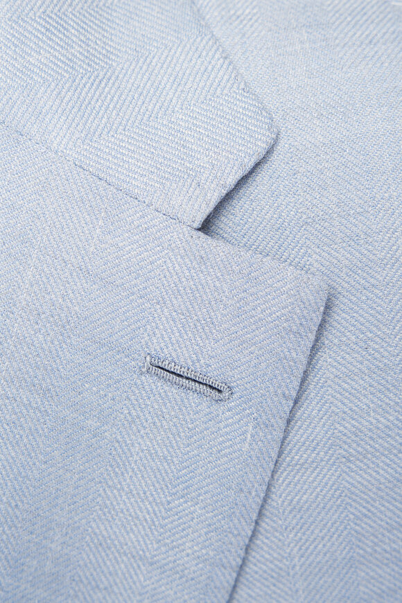 Brioni - Sky Blue Wool, Silk & Linen Sportcoat