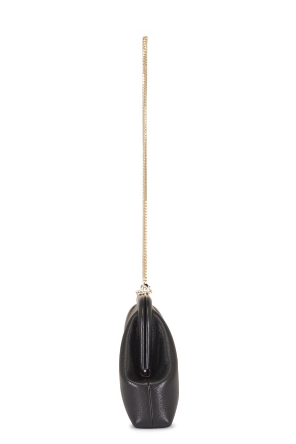 Jimmy Choo Skylar Black Leather Clutch - view 4