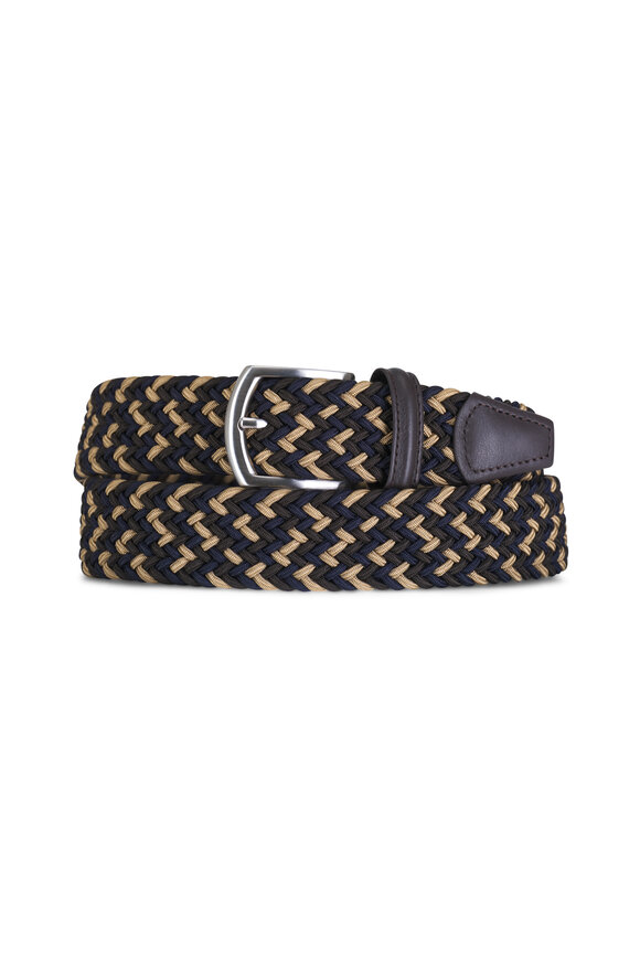 Anderson's Gray & Taupe Elasticized Woven Belt