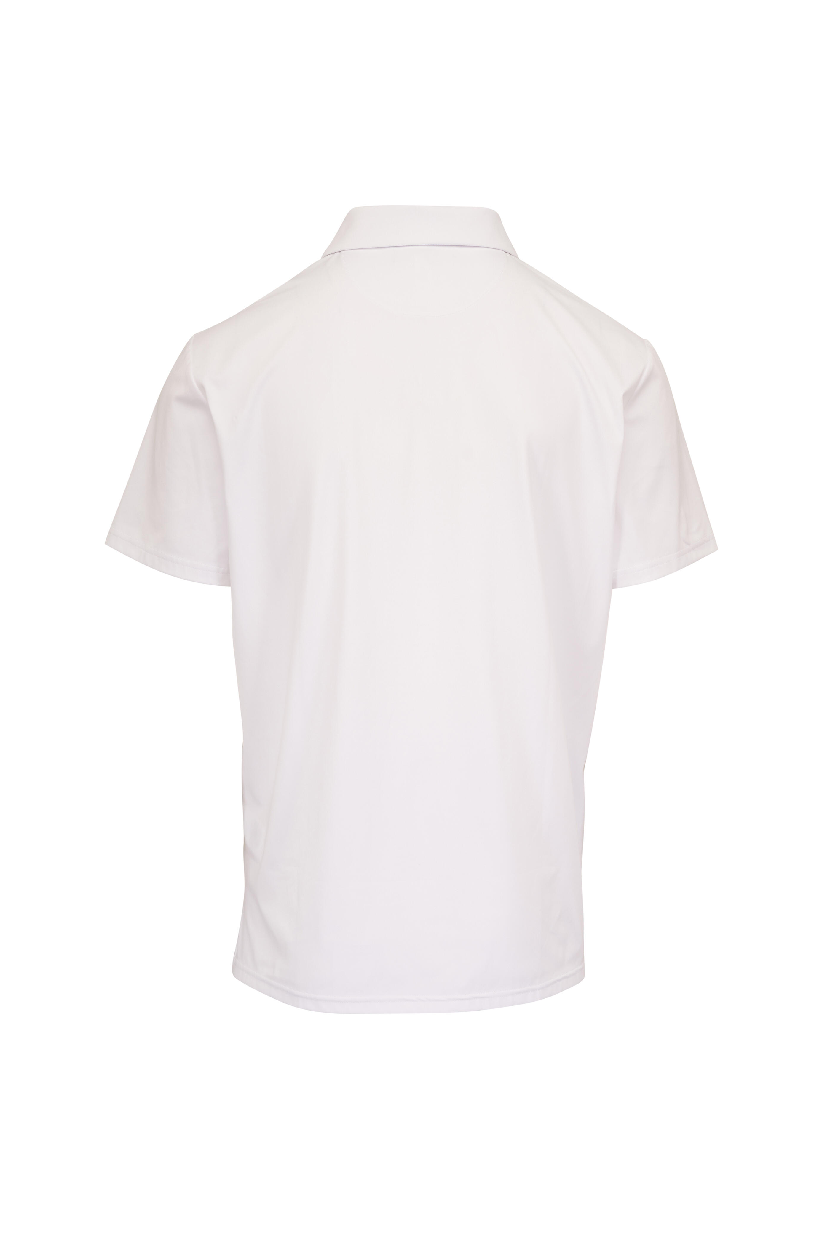 RLX Ralph Lauren - White Tech Jersey Quarter Zip Polo - view 3