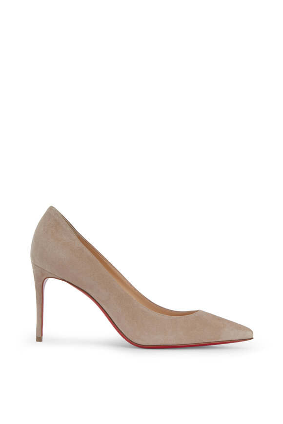 Christian Louboutin - Kate Sand Suede Pump, 85mm