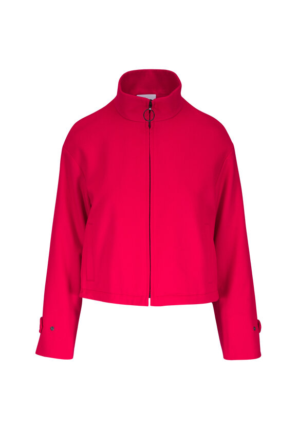 Michael Kors Collection - Bright Red Peak Lapel Jacket