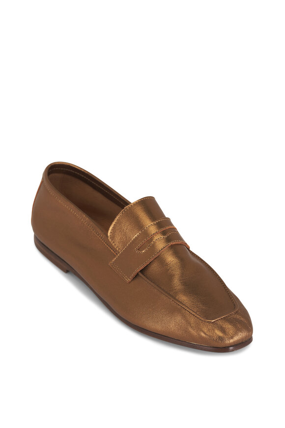 Sophique Milano Essenziale Bronze Leather Loafer