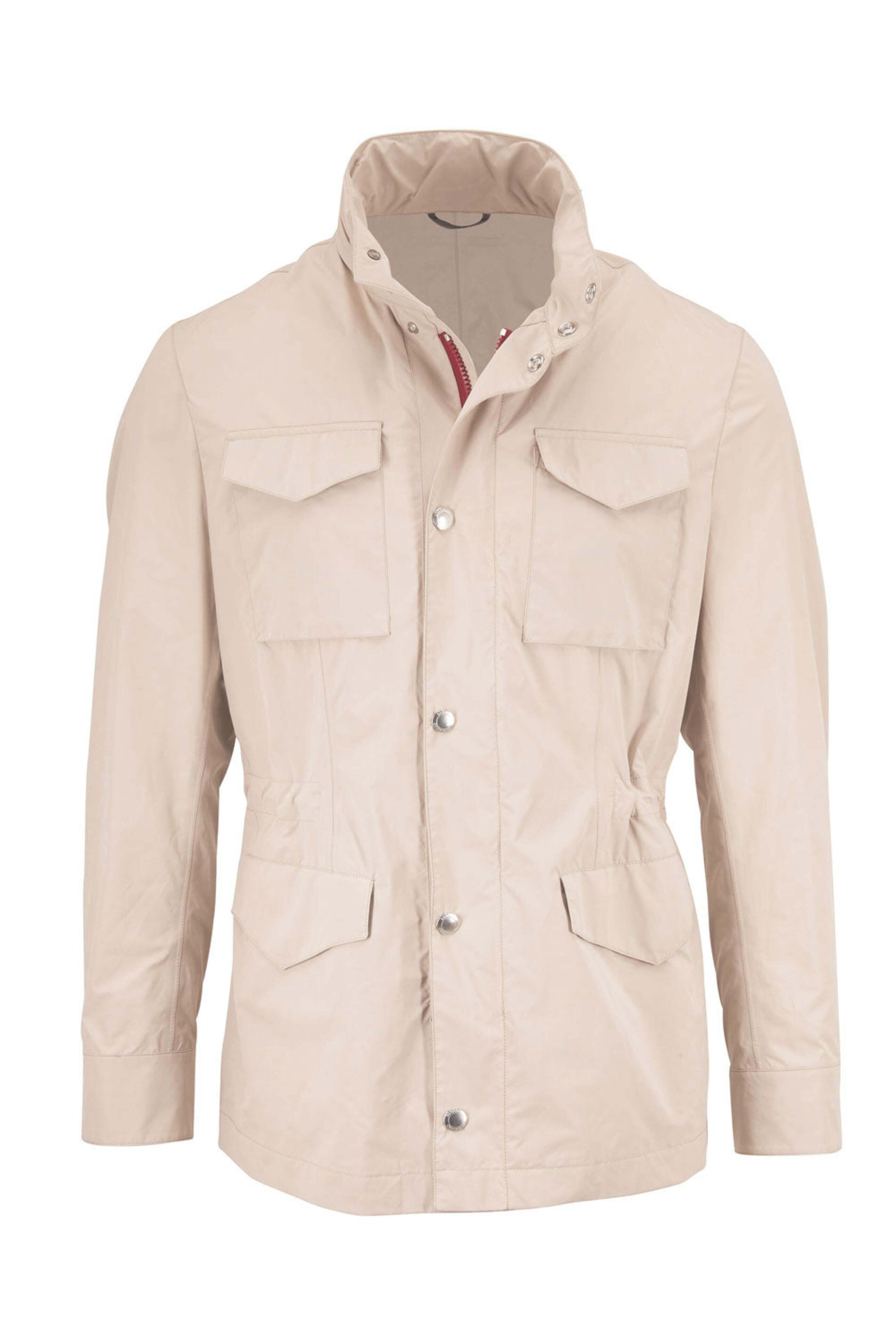 コート BRUNELLO CUCINELLI Corduroy safari-style jacket with jewelle Water-resistant safari jacket for Man in Cool Beige