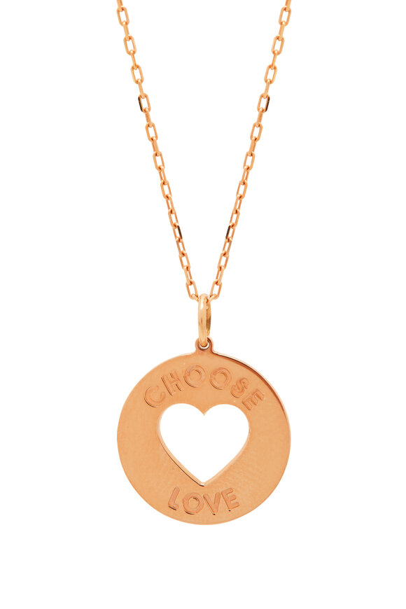 Genevieve Lau - Choose Love ♥ Rose Gold Love Necklace