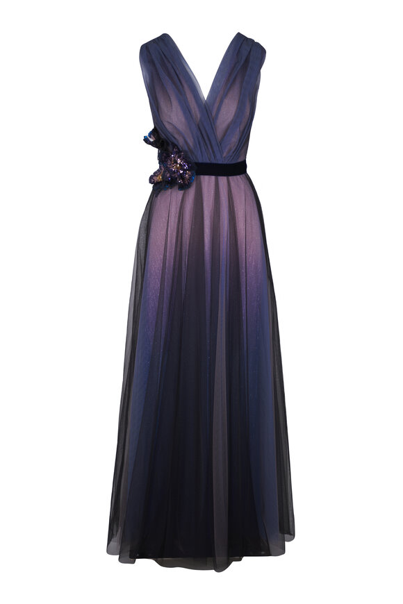 Dolce & Gabbana - Black Velvet Longuette Strapless Dress