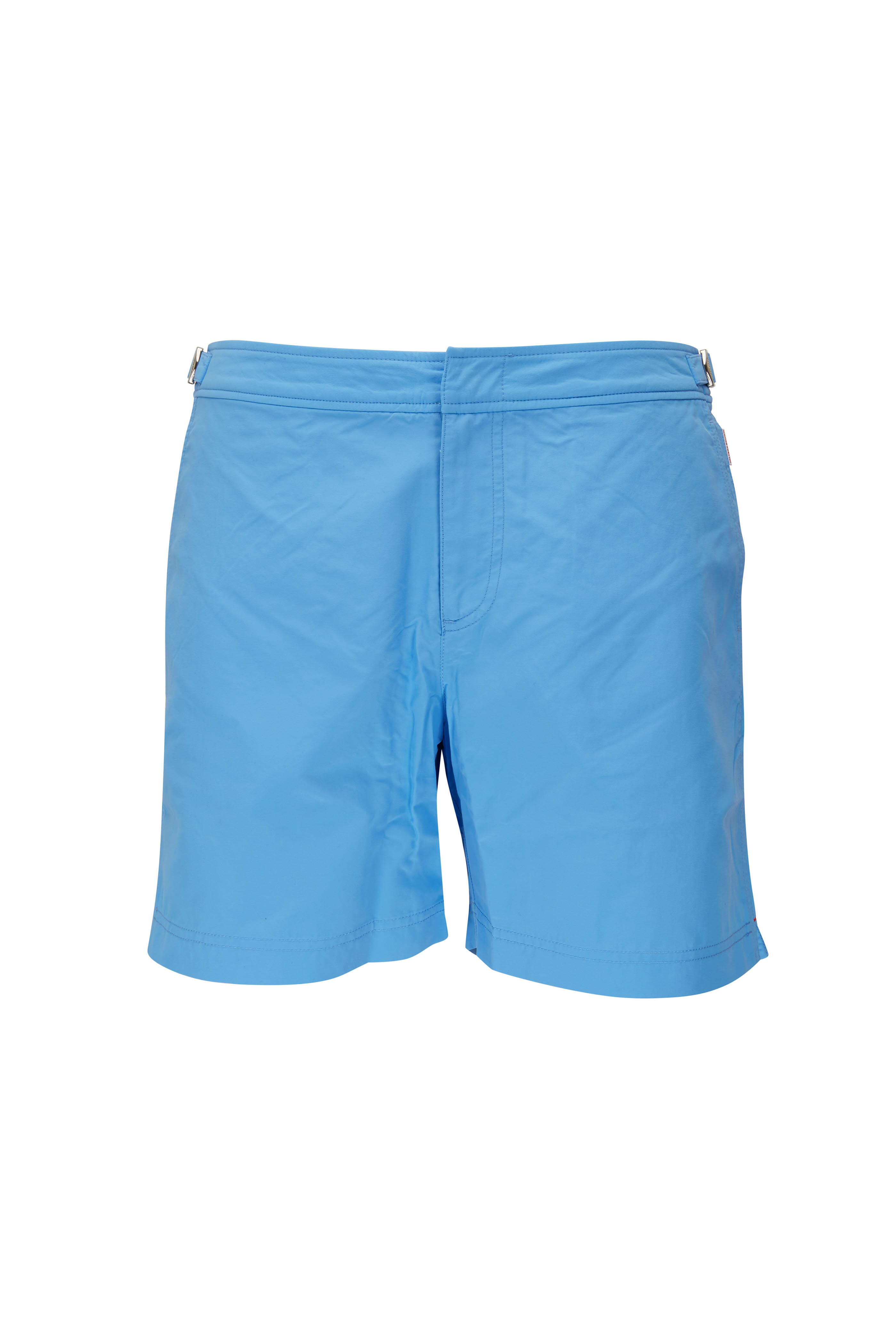 Orlebar Brown  Navy/White O.B Monogram Mid-Length Swim Shorts