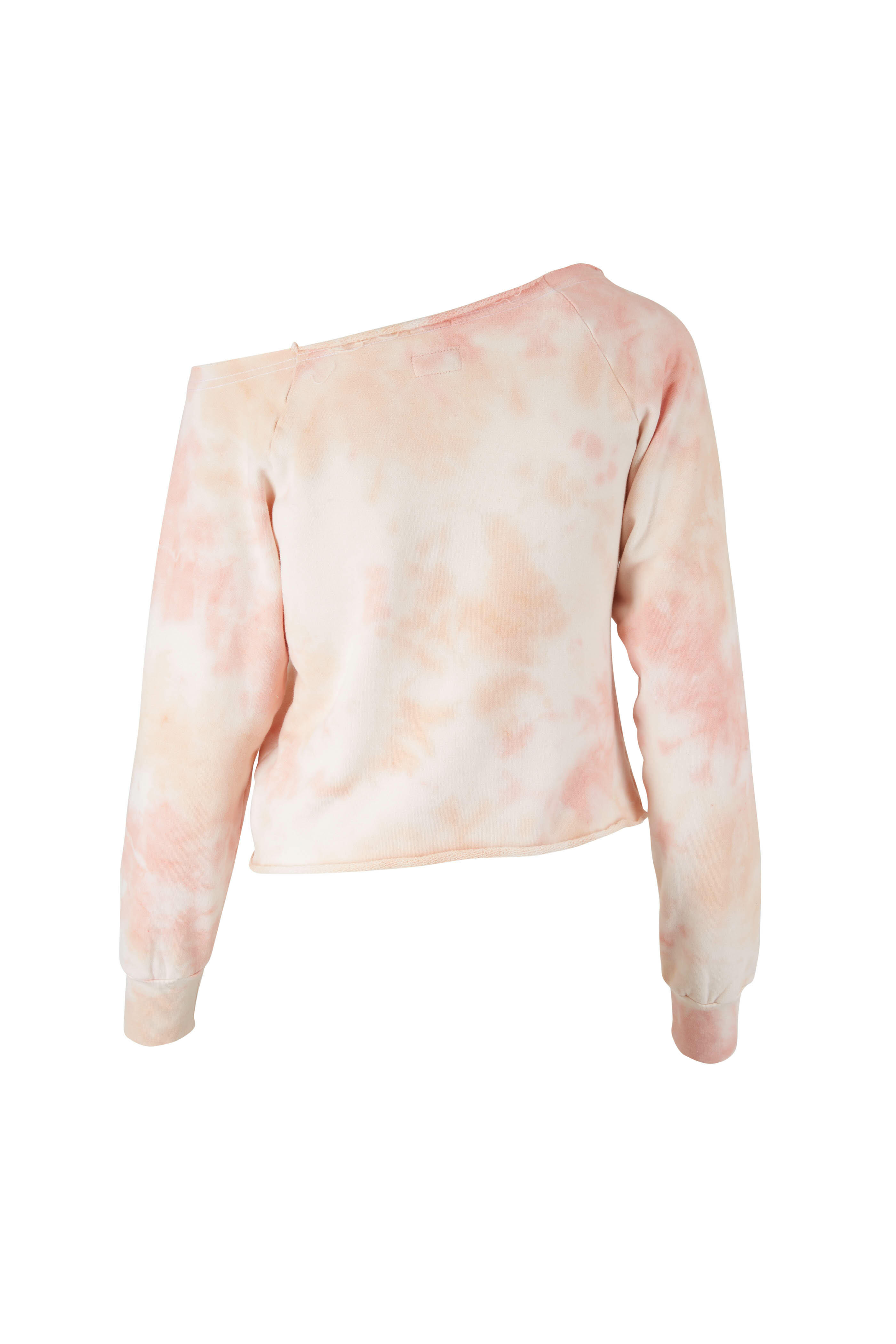 Mother - The Landslide Good Omens Tie-Dye Crop Sweatshirt